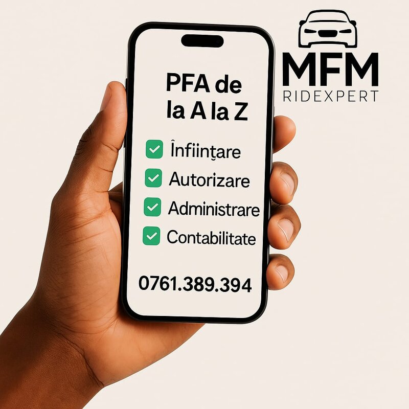 Infiintare PFA Bolt Uber, Gestionare activitate Ridesharing